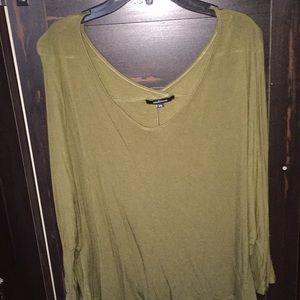 olive green shirt